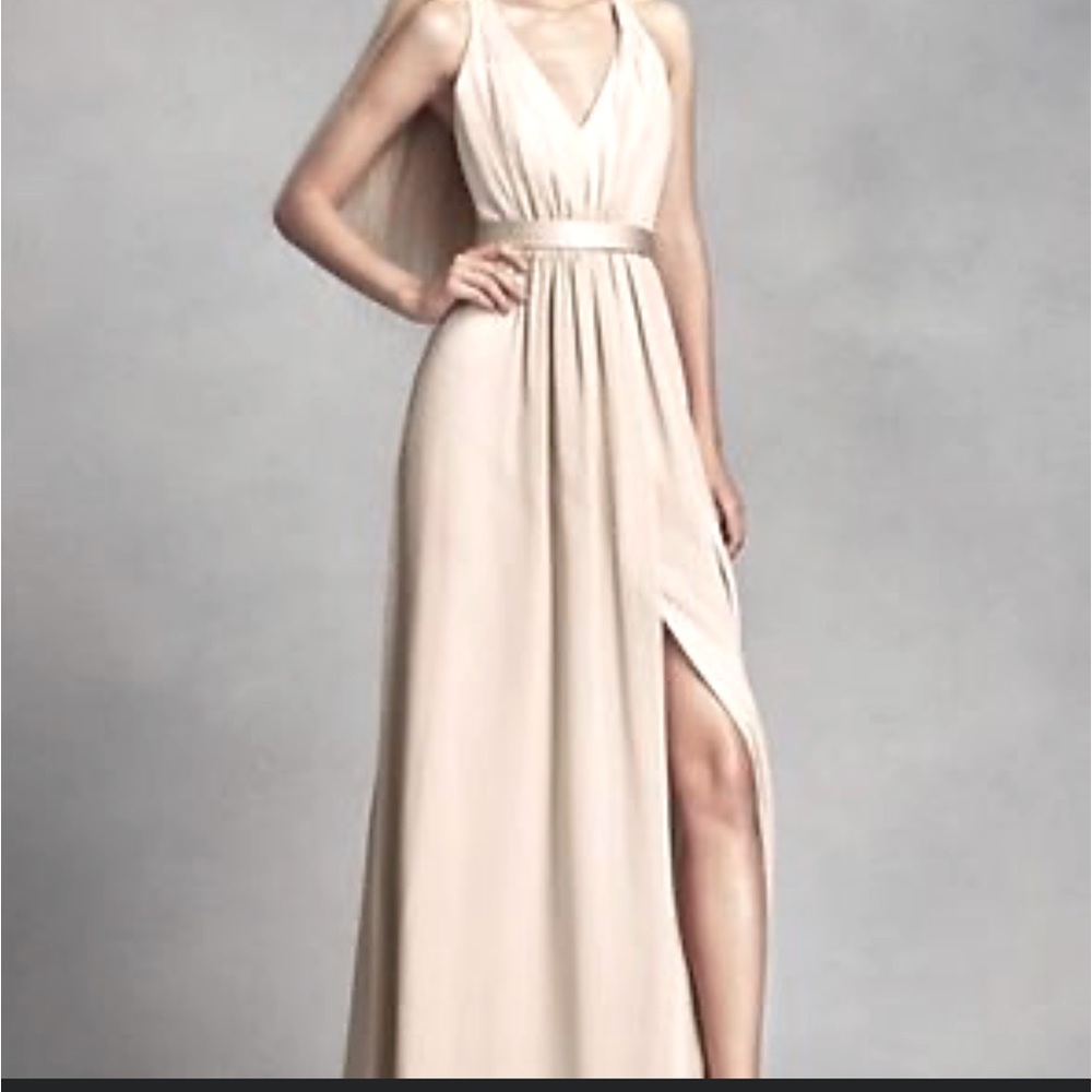 WHITE by VERA WANG Blush Color Size 10 w Adjustable Belt Fully Lined NWT